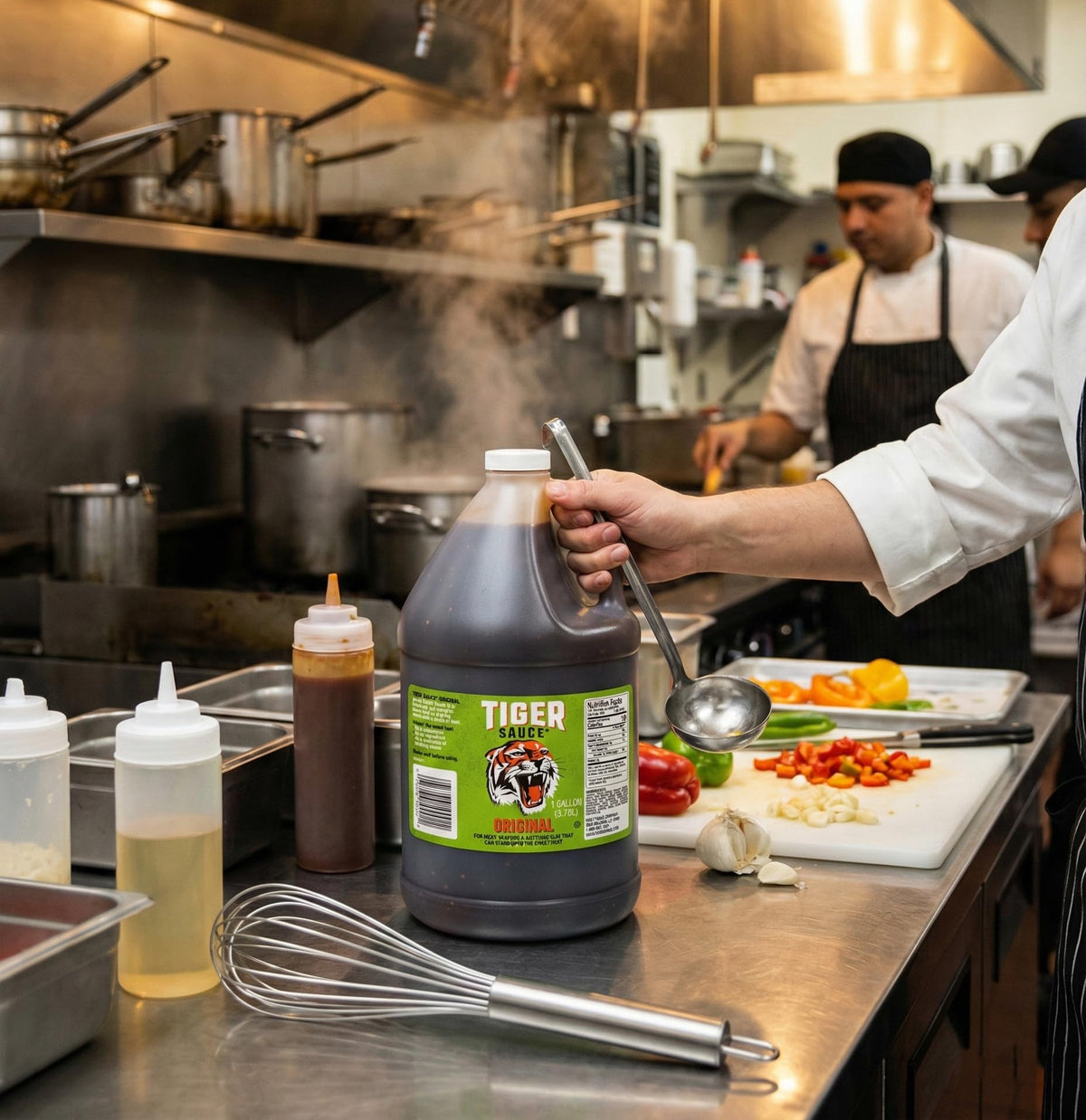 Try Me Tiger Sauce Original Hot Sauce - 1 Gallon Jug