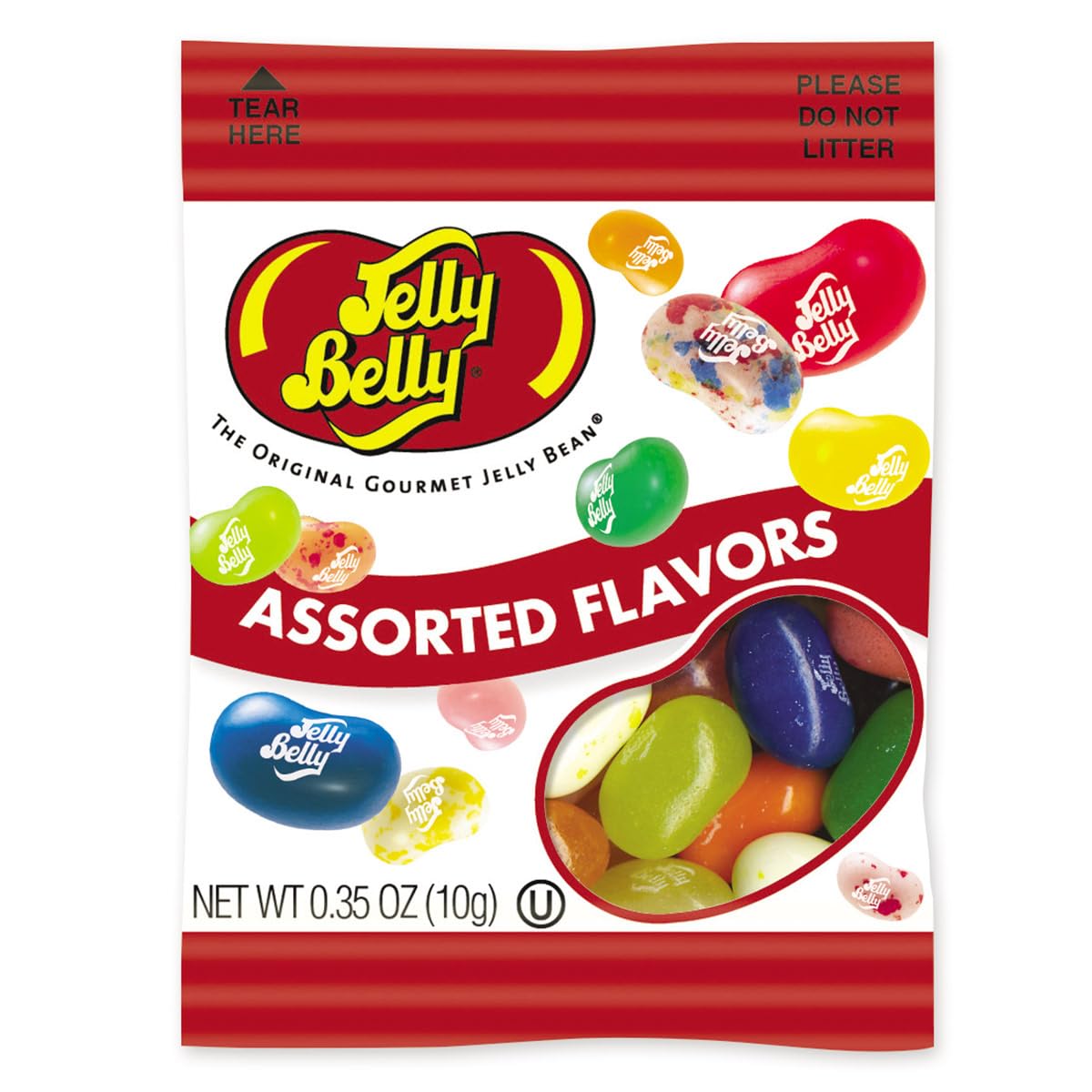 TULLIPAK Jelly Belly Individual Packs – 25 Mini Bags (0.35oz) of Assorted Flavors