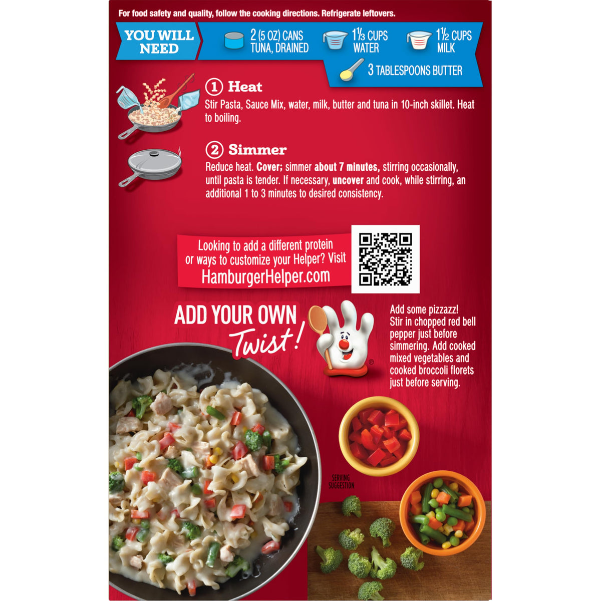 Tuna Helper Creamy Pasta Meal 5.5 oz – 12 Pack | Ready in 3 Easy Steps for Quick Midweek Dinners