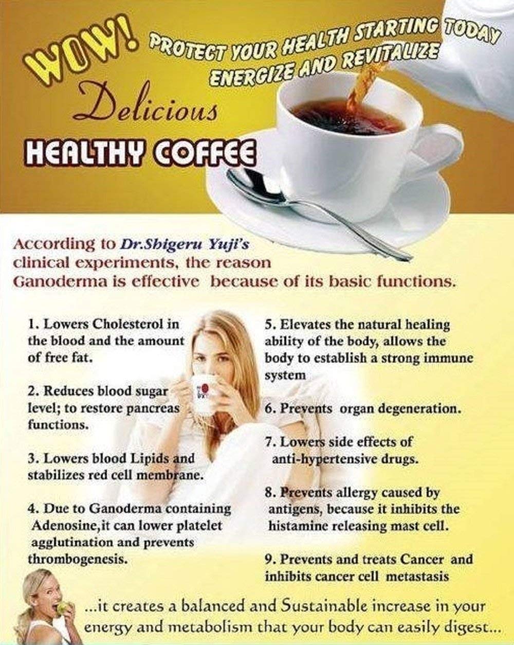 TUNEZ DXN Lingzhi 3-in-1 Lite Ganoderma Coffee – 20 Sachets
