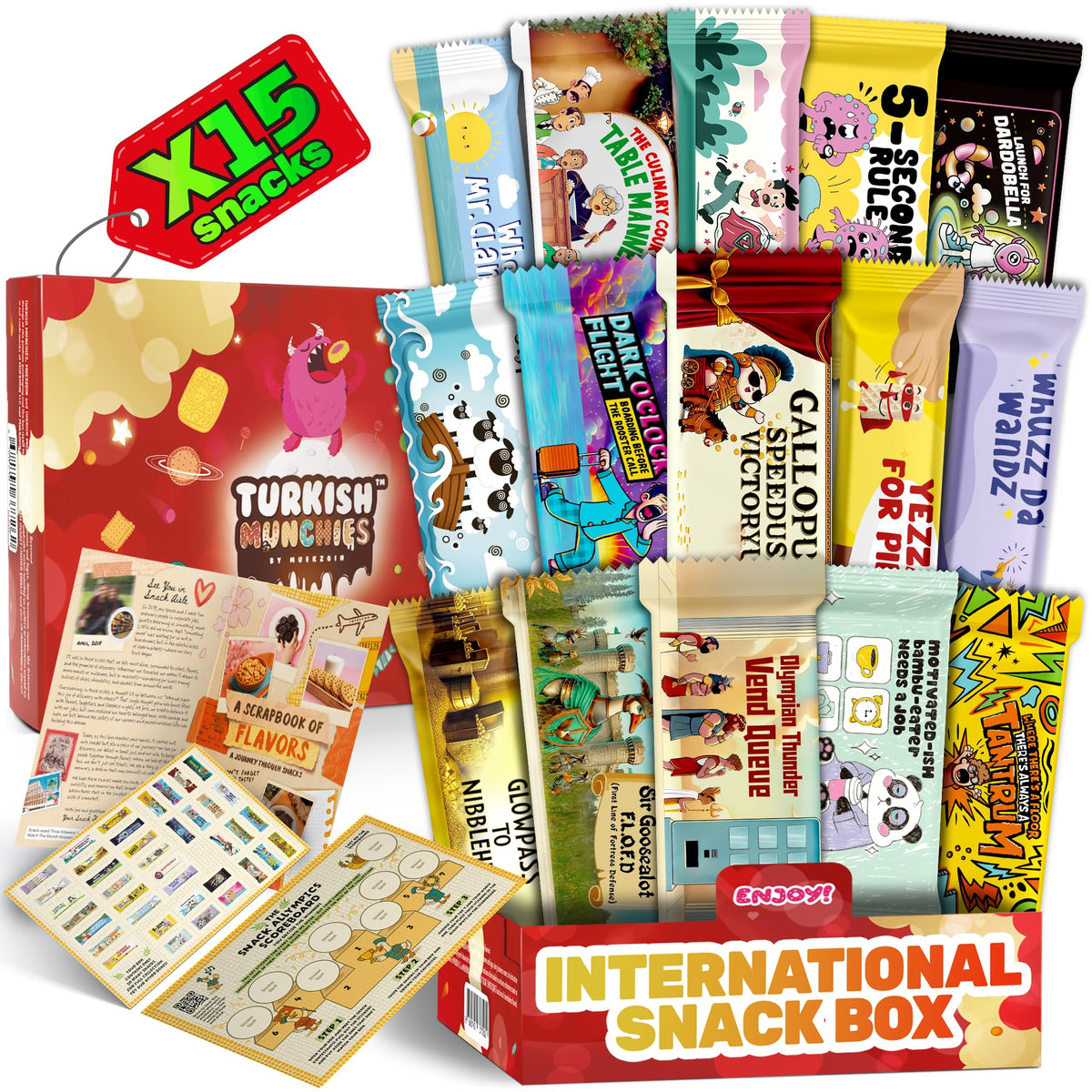 Turkish Munchies by Muekzoin – International Snack Box | Global Treats Gift-Ready