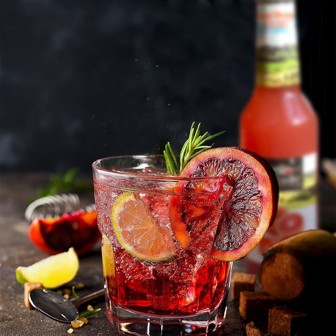 Tuscanini Organic Blood Orange Soda (6 Pack) | 16% Real Juice, No Artificial Colors