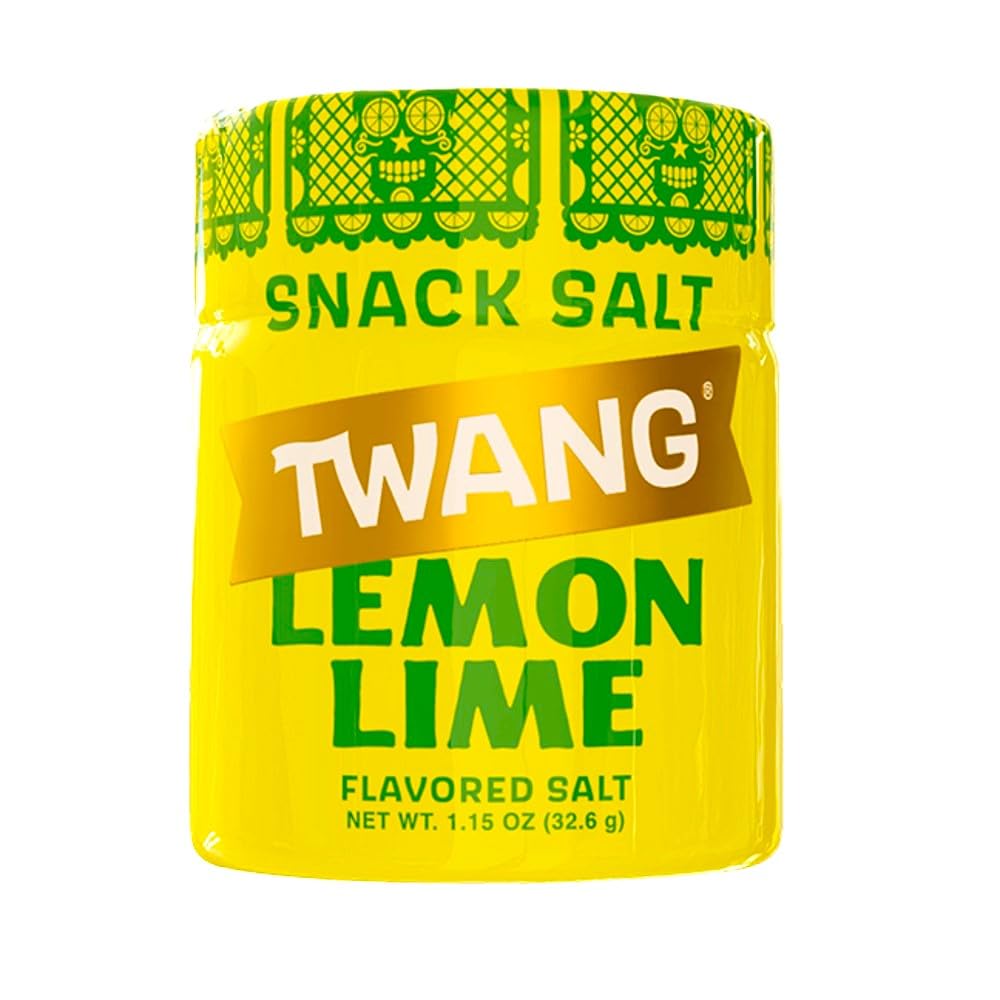 Twang Flavored Snack Salt Seasoning – Lemon Lime | Popcorn, Fruit, Veggies & Chips | 1.15 oz (Pack of 20)
