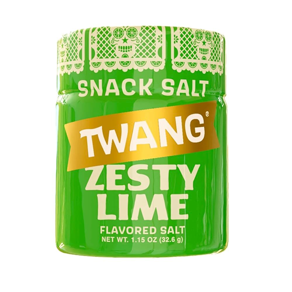 Twang Lime Snack Salt Seasoning – 20 Pack (1.15 oz Each) for Popcorn, Fruits, Veggies & Chips