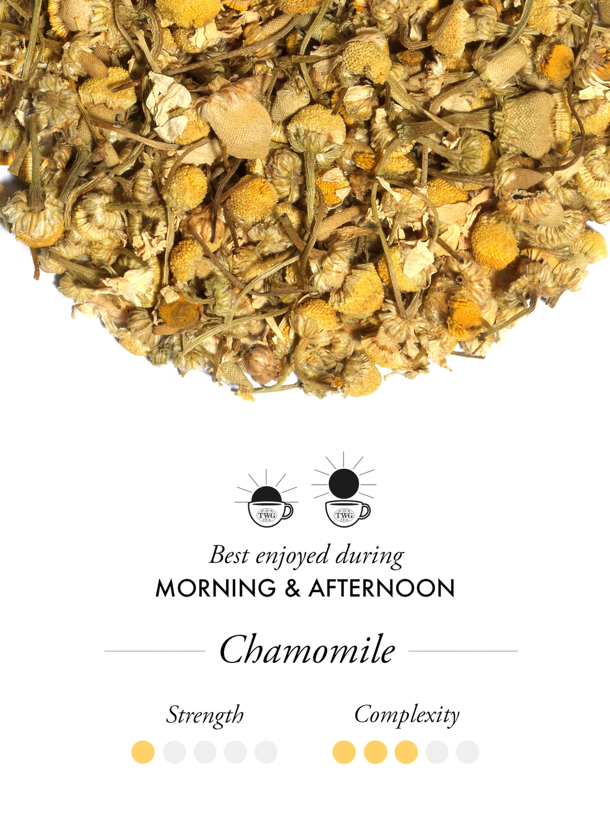 TWG Chamomile Tea – Decaffeinated Herbal Tea, 15 Hand Sewn Teabags Gift Set