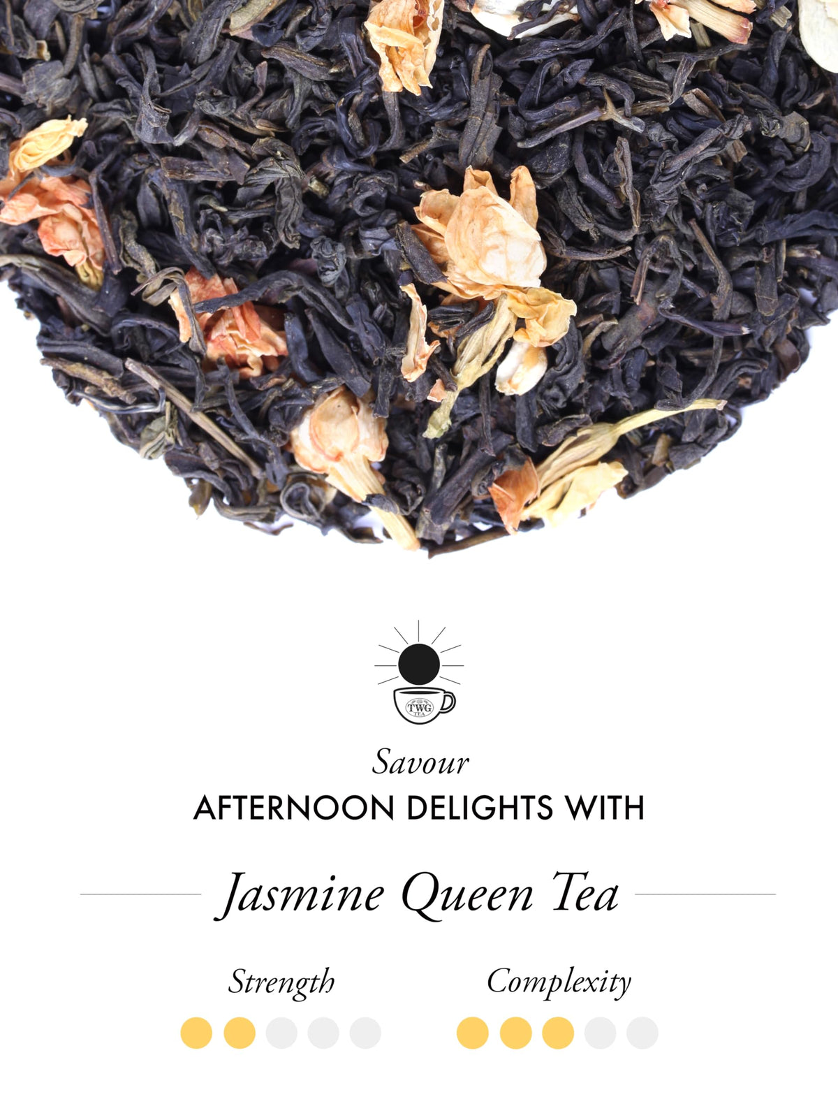 TWG Jasmine Queen Tea – Green Tea with Jasmine Flowers | 15 Hand Sewn Teabags Gift Set