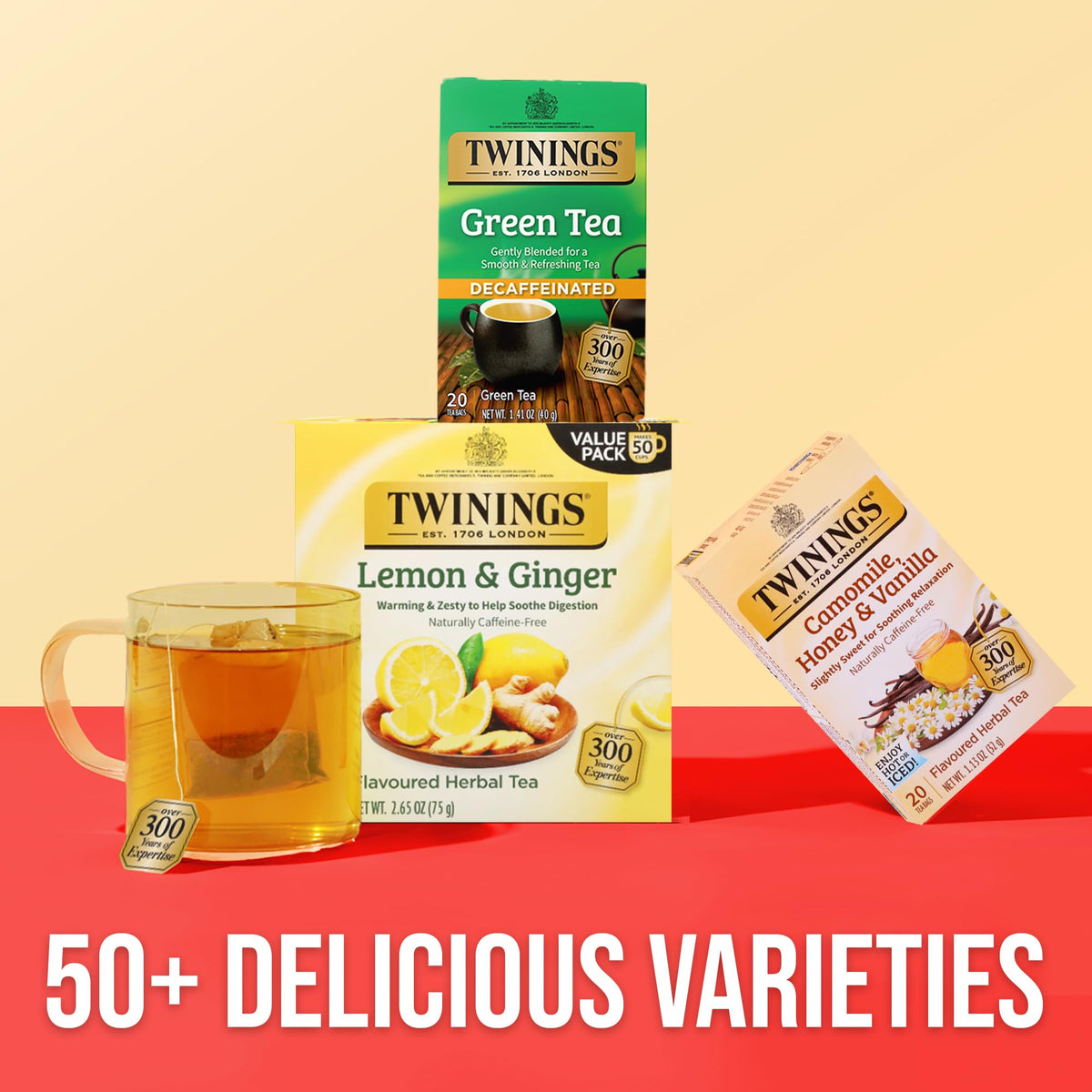 Twinings Decaffeinated Green Tea Bags – Individually Wrapped, 120 Teabags