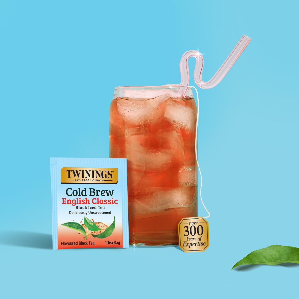 Twinings English Classic Cold Brew Iced Tea Bags – Unsweetened Black Tea, Caffeinated, 120 Bags (6×20)