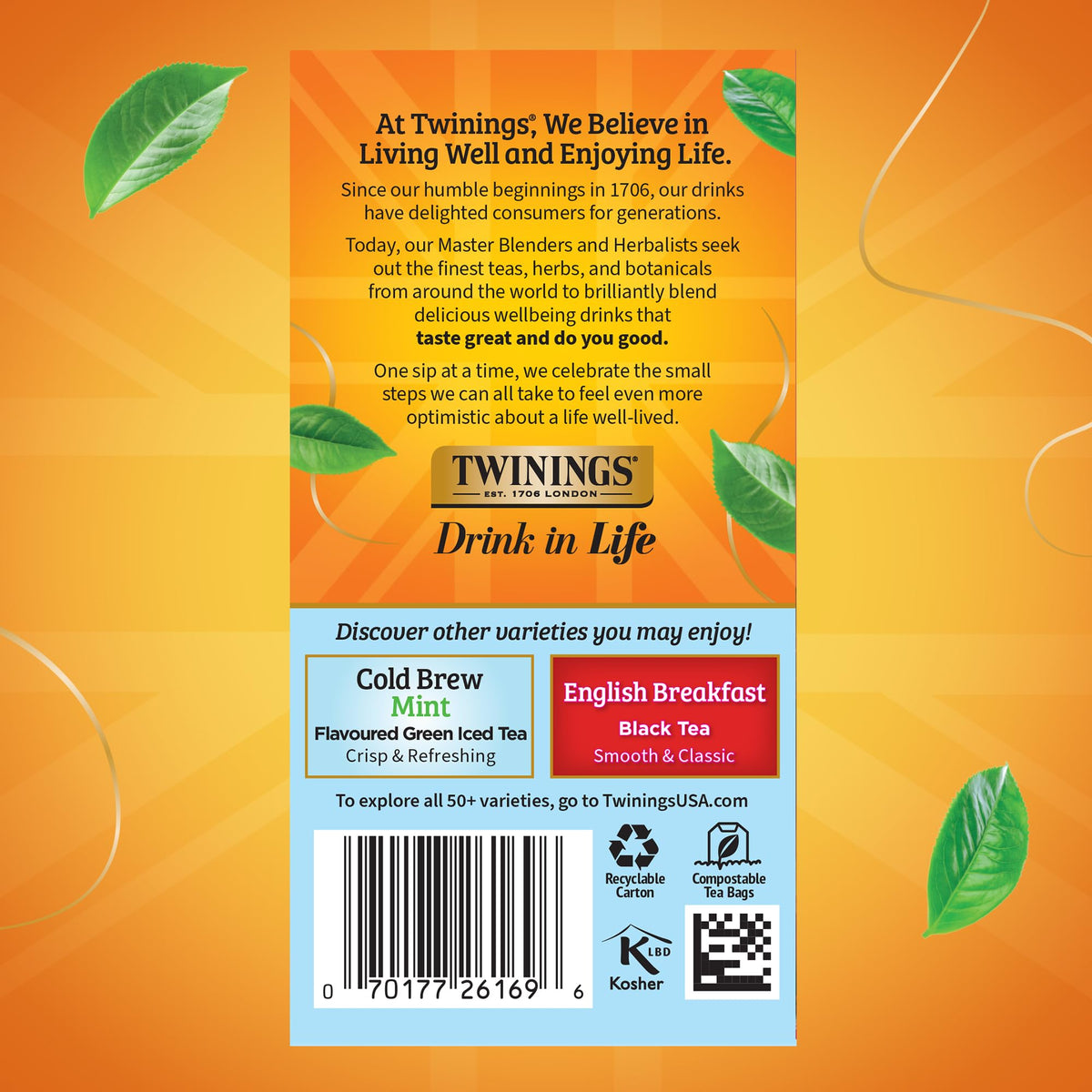 Twinings Mixed Berries Cold Brew Iced Tea Bags – 6 Boxes (120 Count), Unsweetened Flavored Black Tea, Caffeinated