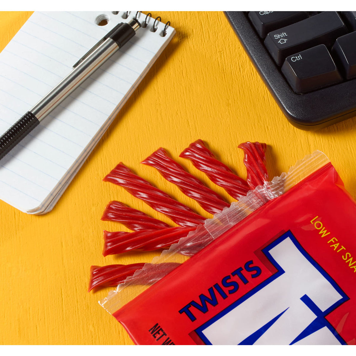TWIZZLERS Twists Strawberry Flavored King Size – 15 Pack, 5 oz Chewy Candy