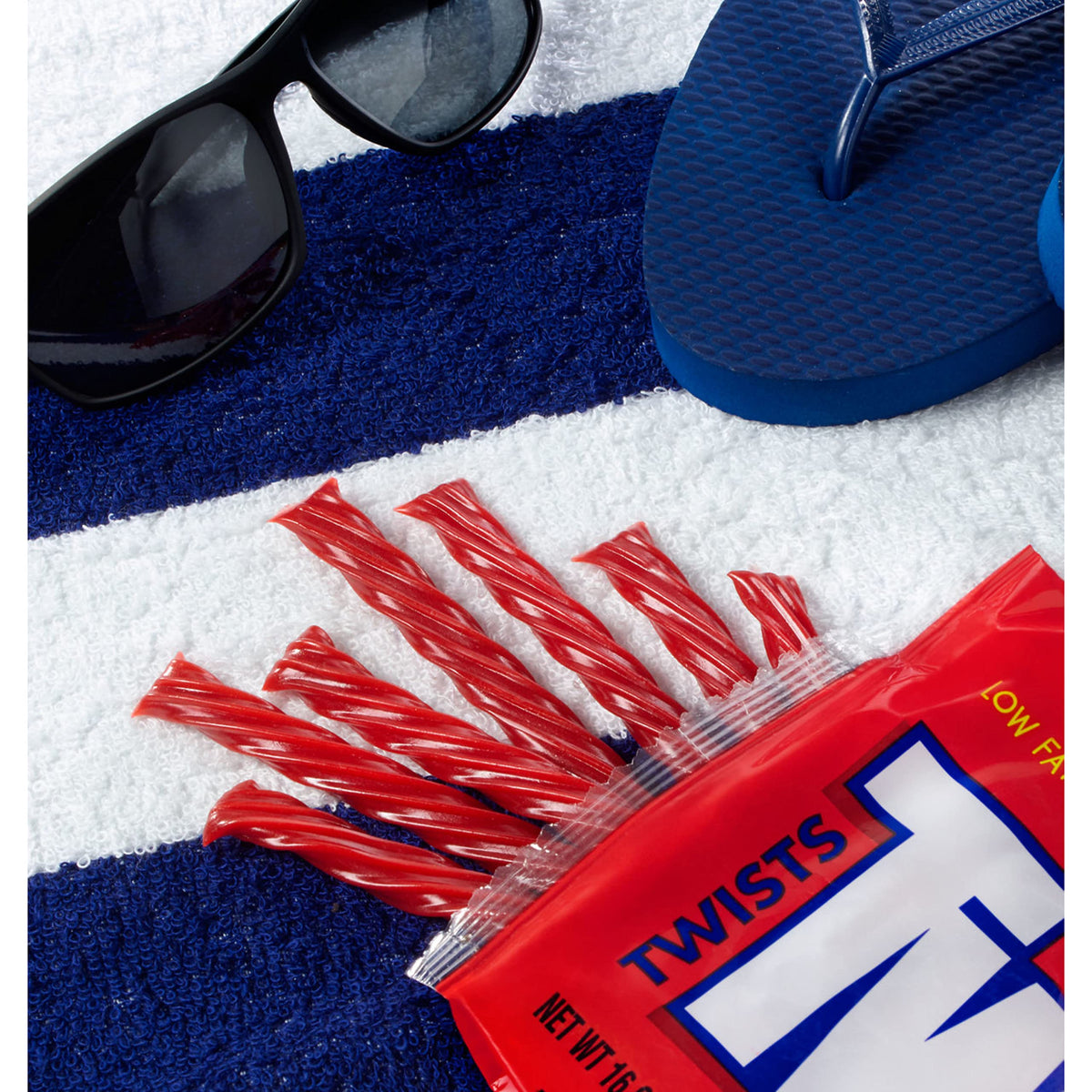 TWIZZLERS Twists Strawberry Flavored King Size – 15 Pack, 5 oz Chewy Candy