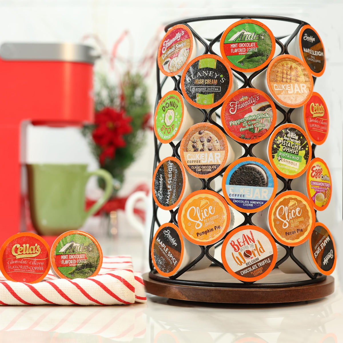 Two Rivers Coffee Sleigh All Day Holiday Coffee Pods – 40-Count Assorted K-Cups