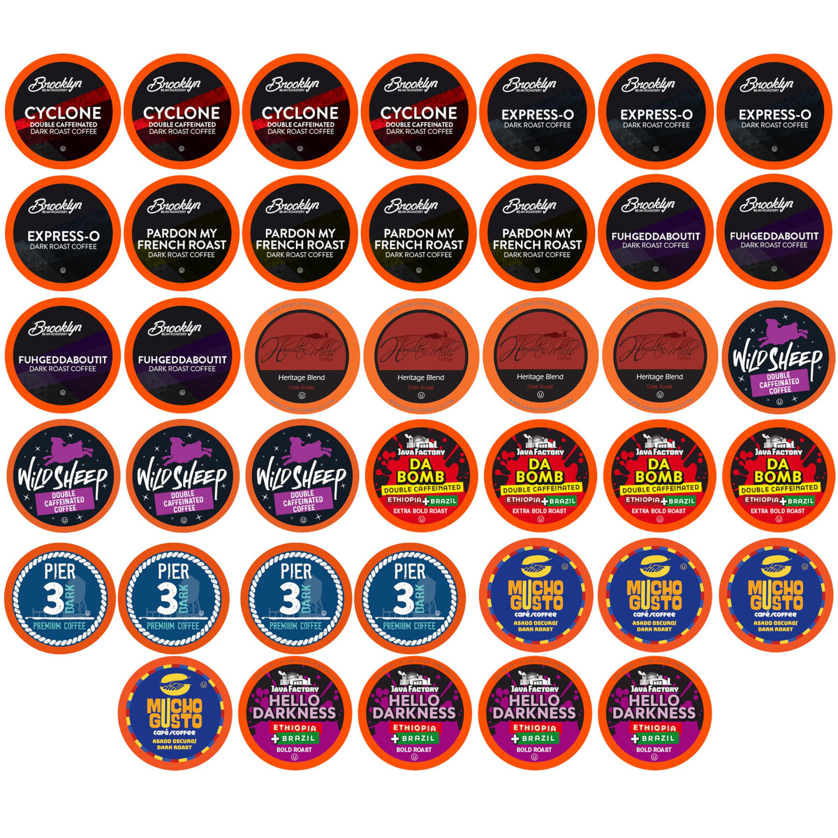 Two Rivers Coffee Bold & Dark Roast Pods – 40 Count, 2.0 Keurig Compatible