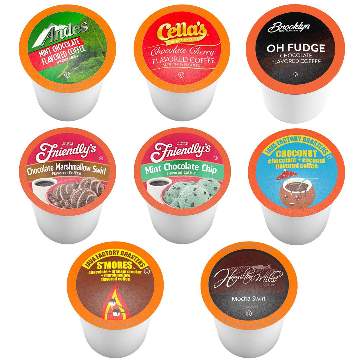 Two Rivers Coffee Chocolate Lovers Pods – 40 Count Pack, Chocolate Flavored Coffee for K-Cup Brewers