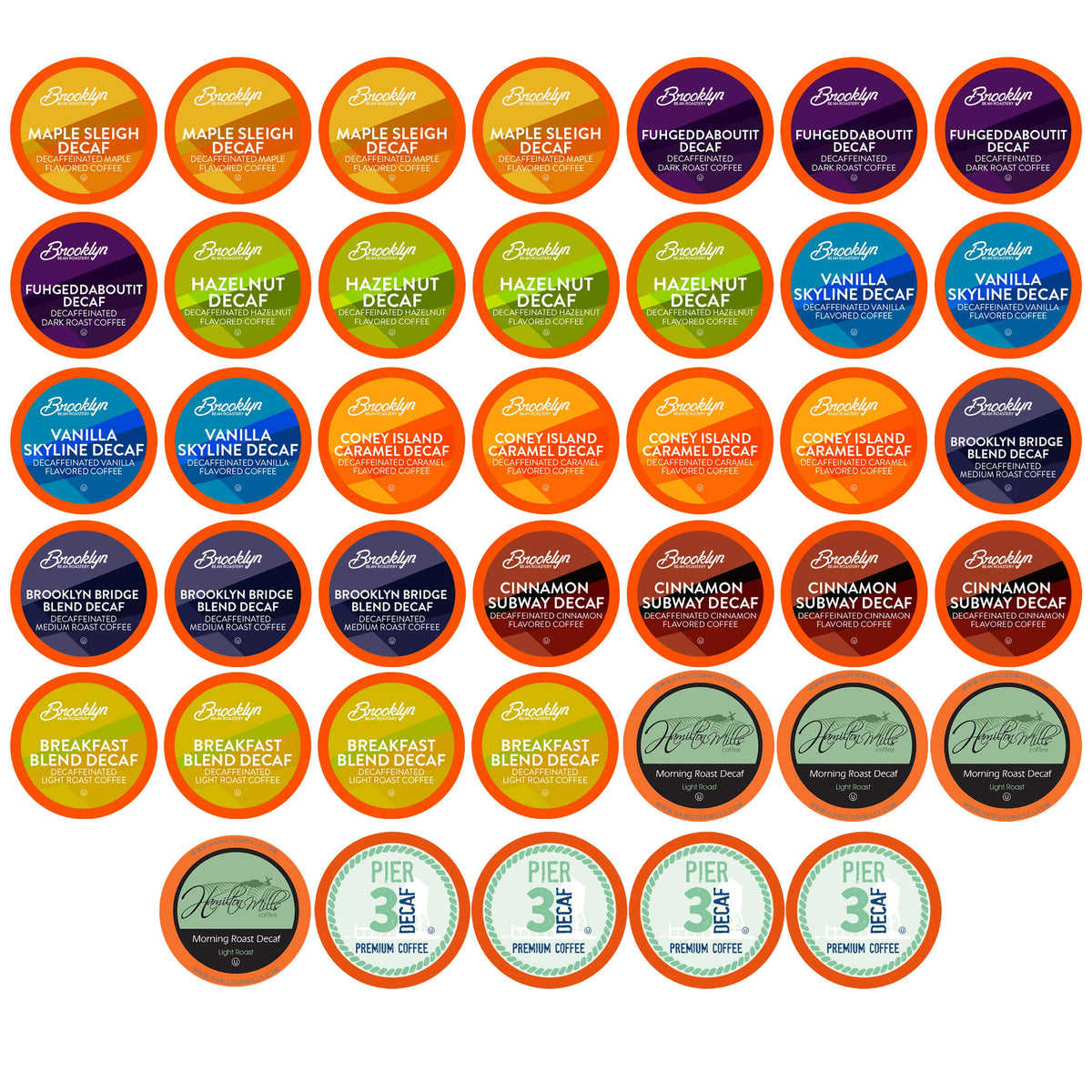 Two Rivers Coffee Decaf Pods – Regular & Flavored, K-Cup Compatible, 40 Count