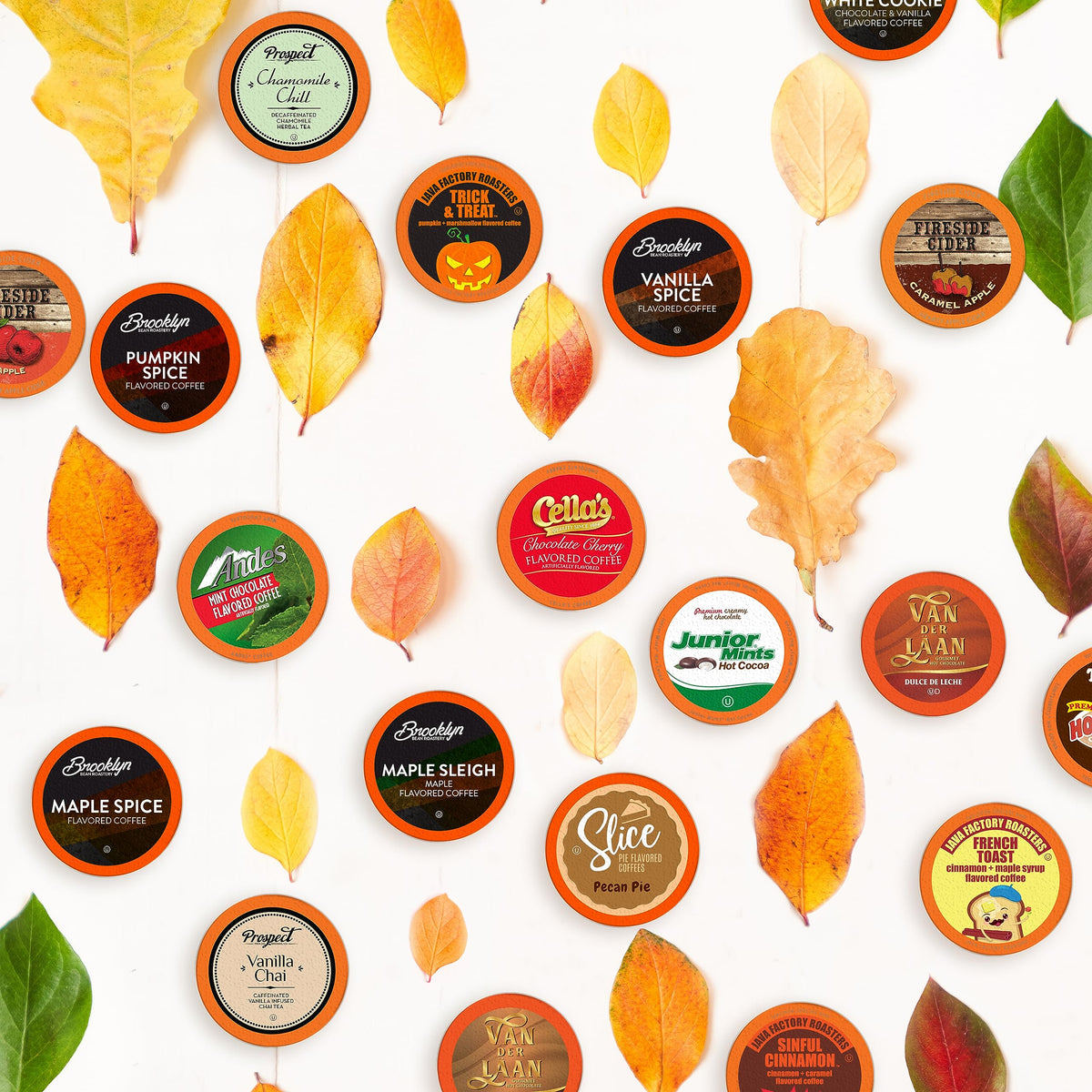Two Rivers Coffee Single Serve Sampler Pack for Keurig K-Cup Brewers – 40 Count, Assorted Fall Flavors