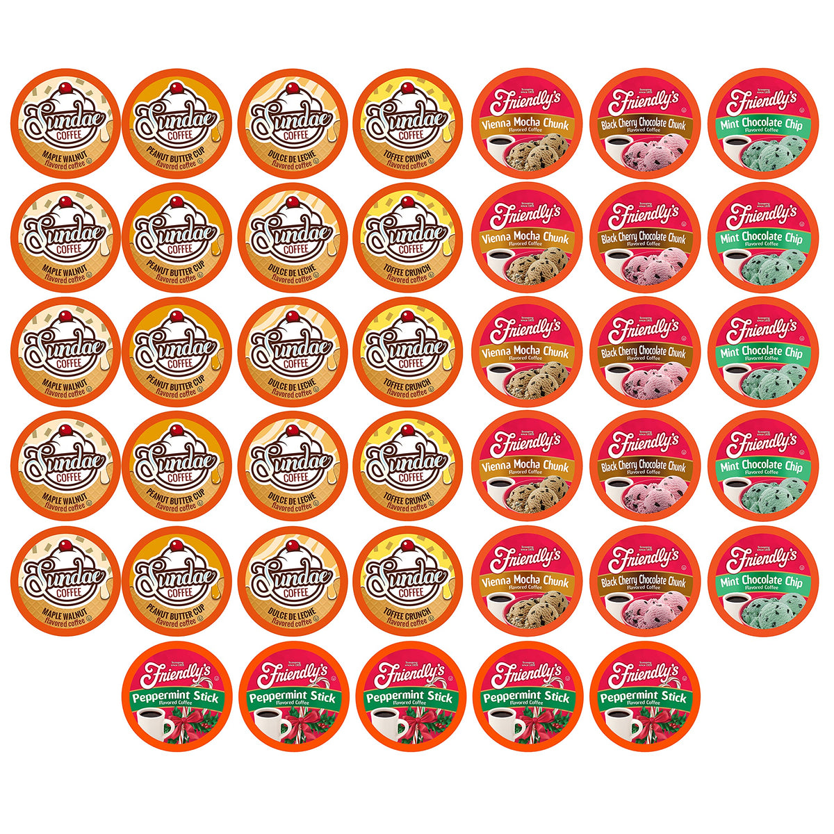 Two Rivers Coffee Ice Cream Flavored Pods Sampler Pack for Keurig 2.0 Brewers – 40 Count