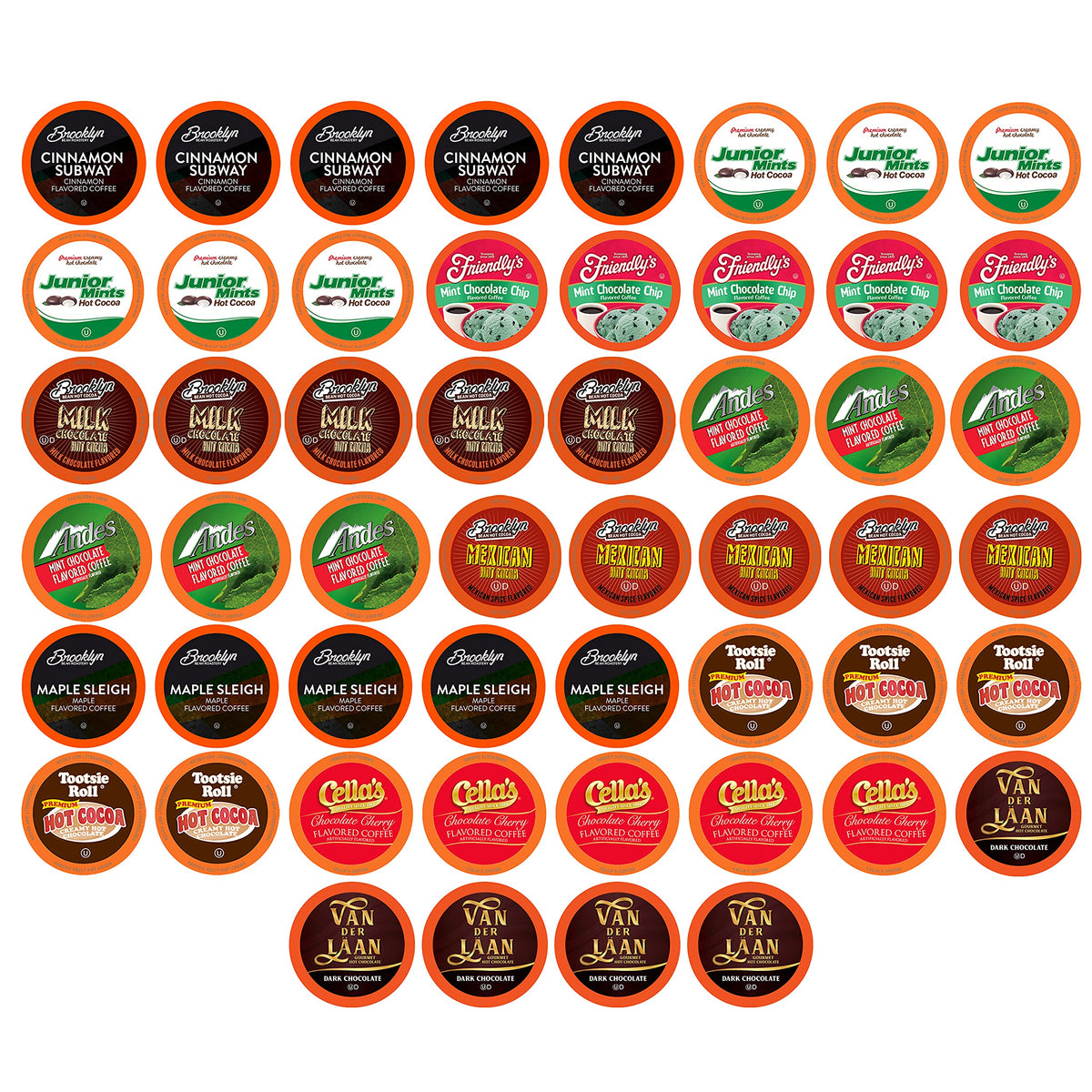 Two Rivers Coffee Sampler Pack — 52 Count, K-Cup Compatible with 2.0 (Coffee, Cocoa, Tea)