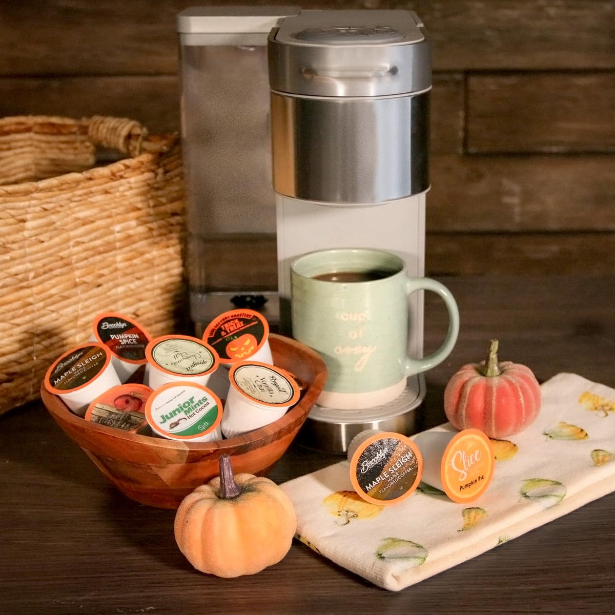 Two Rivers Coffee Single Serve Sampler Pack for Keurig K-Cup Brewers – 40 Count, Assorted Fall Flavors