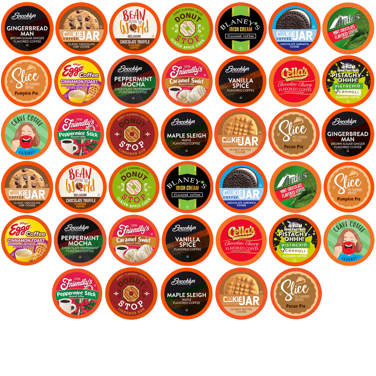 Two Rivers Coffee Sleigh All Day Holiday Coffee Pods – 40-Count Assorted K-Cups