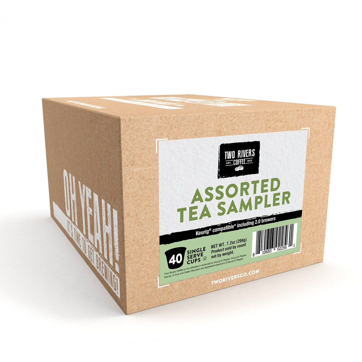 Two Rivers Assorted Tea Sampler Variety Pack for Keurig K-Cup Brewers | 40 Count