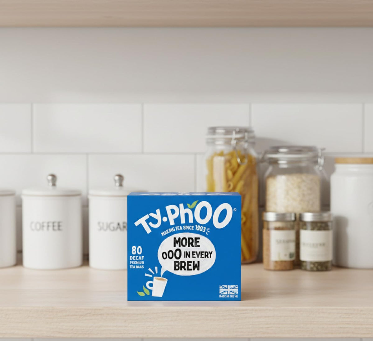 TY.PHOO Typhoo Decaf – More In Every Brew | 3x80 Premium Teabags