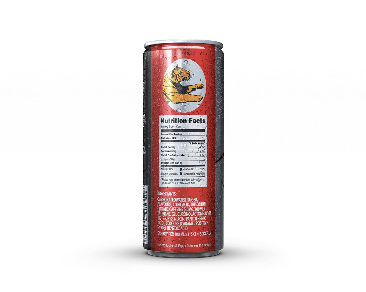 UINCLU Wild Tiger Energy Drink – 8.3 fl oz, 24 cans per case