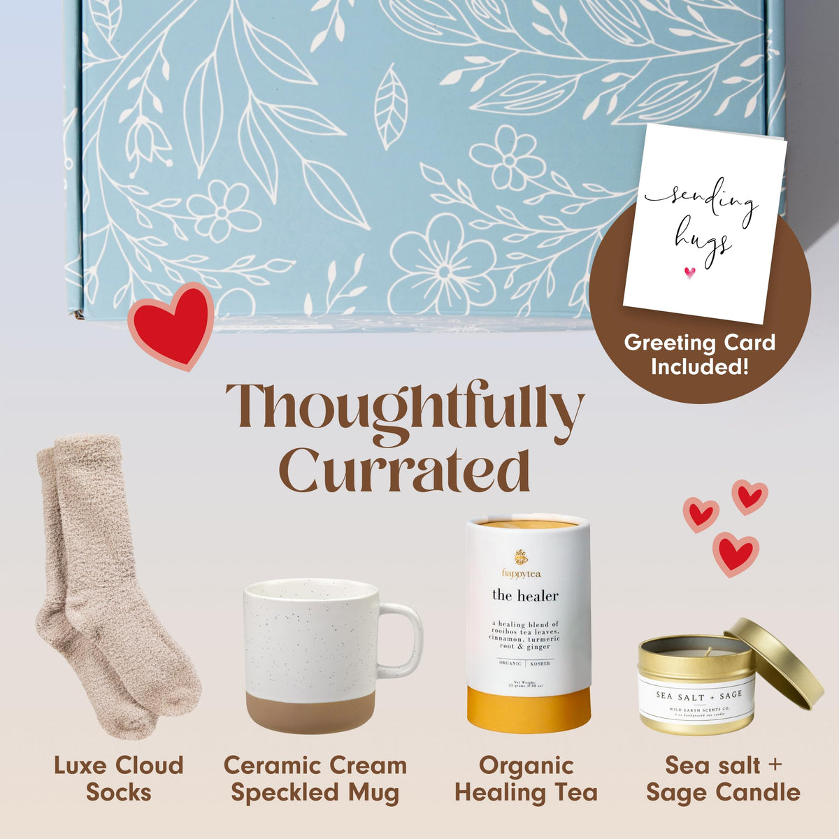 Unboxme Get Well Gift Box - USDA Organic Self-Care Gift for Women