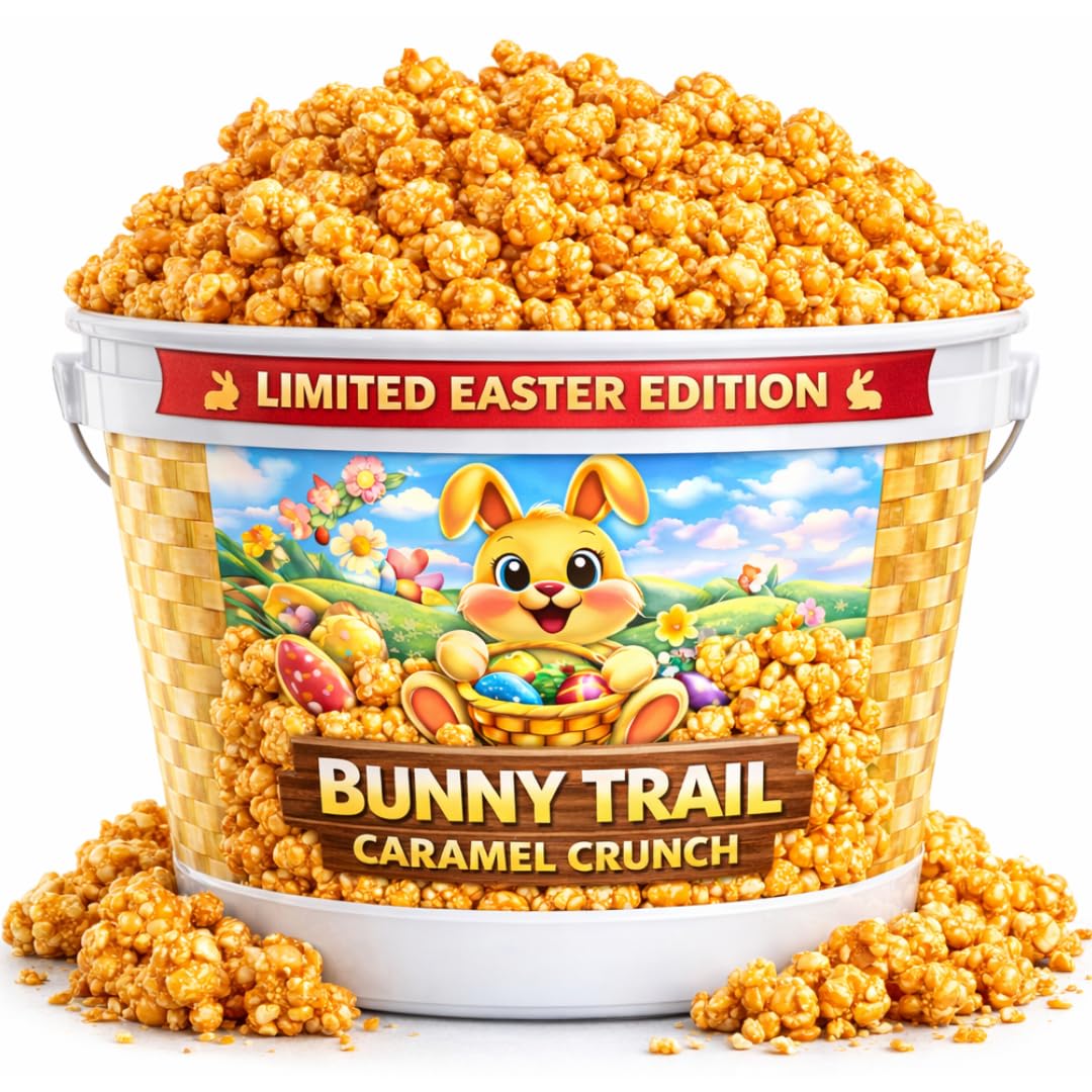 Uncle Myron's Easter Basket Stuffer Caramel Popcorn – 1 Gallon Gift Bucket