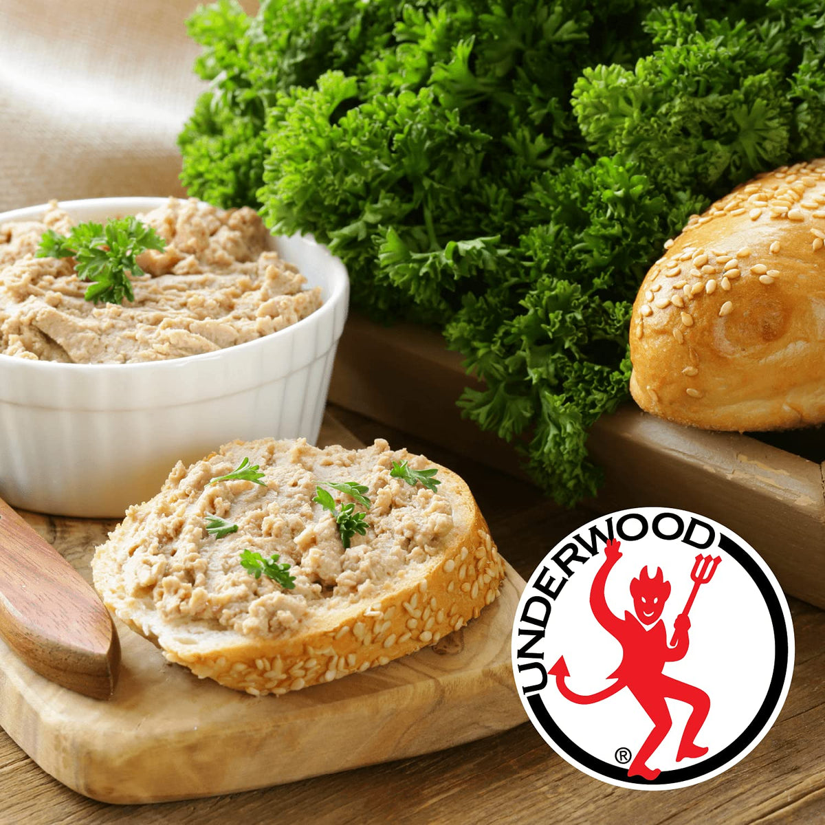Underwood Chicken Spread, 4.25 oz — Pack of 24 | Shelf-Stable White Meat Snack