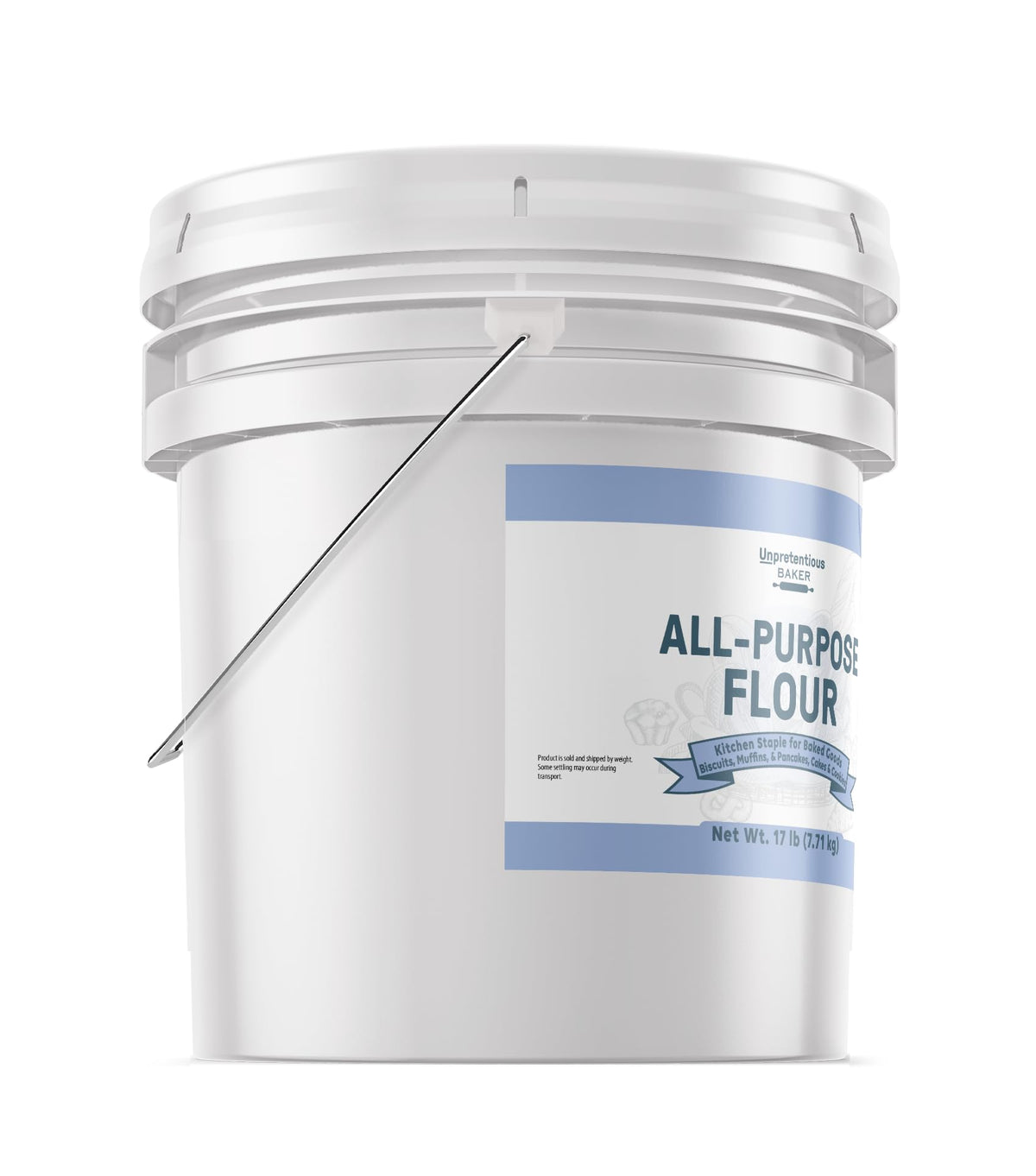 Unpretentious All Purpose Flour – 3.5 Gallon Resealable Bucket | Versatile Kitchen Staple