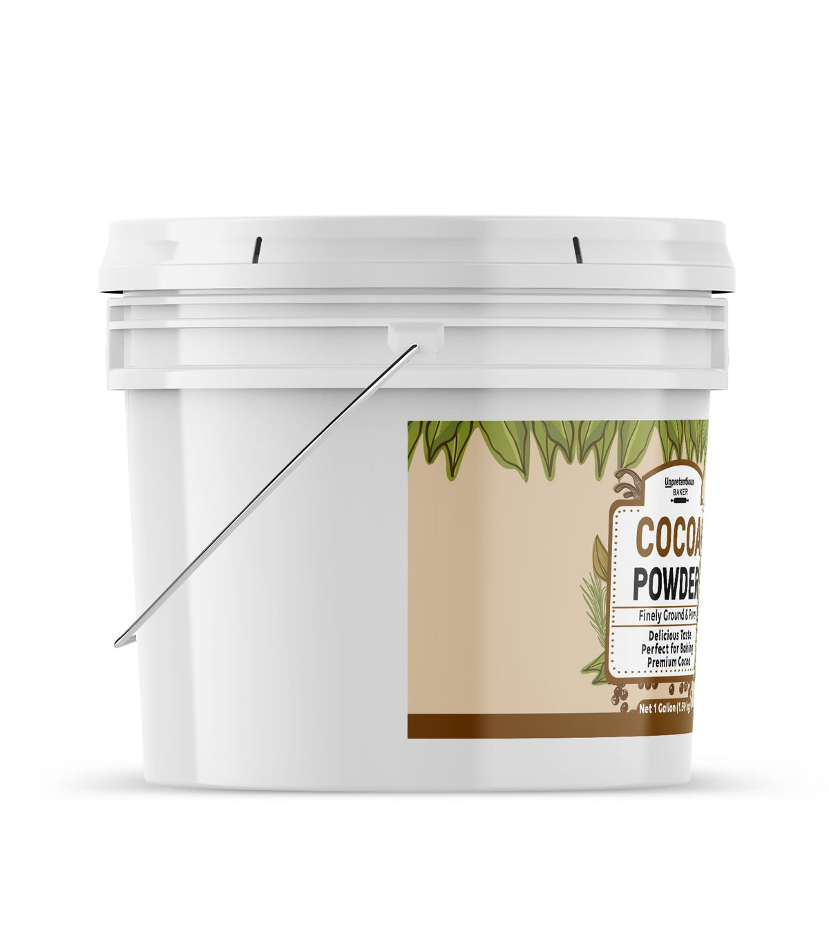 Unpretentious Dutch Cocoa Powder – 1 Gallon Bucket for Brownies, Cookies & Shakes