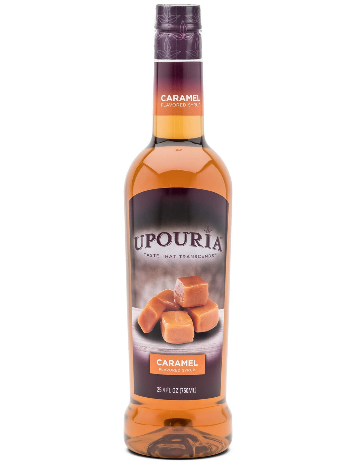 Upouria Caramel Coffee Syrup – 2x750ml & Pump, Vegan, Kosher