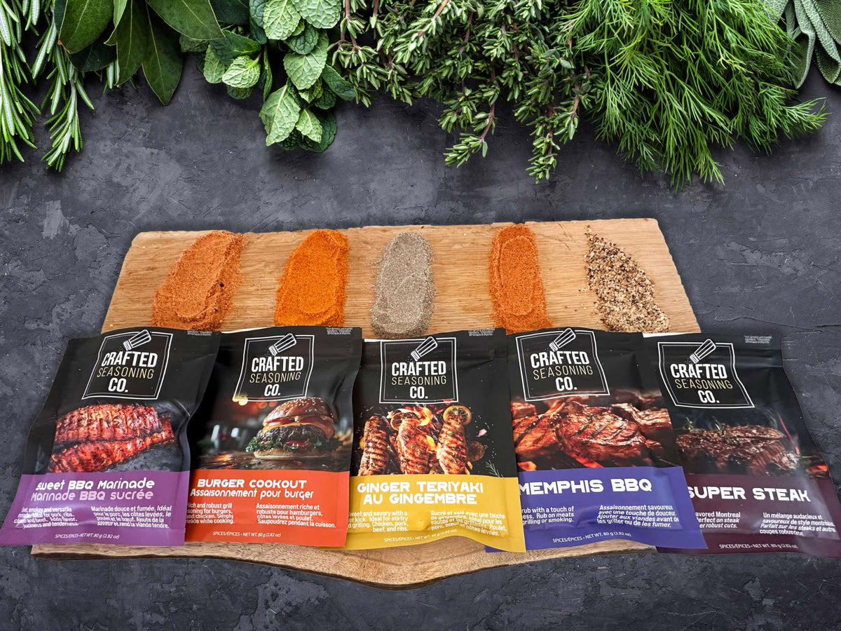 Urbani Crafted Seasoning Co. BBQ Rubs & Seasonings Gift Set (5-Pack) – Premium Grilling & Smoking Spices