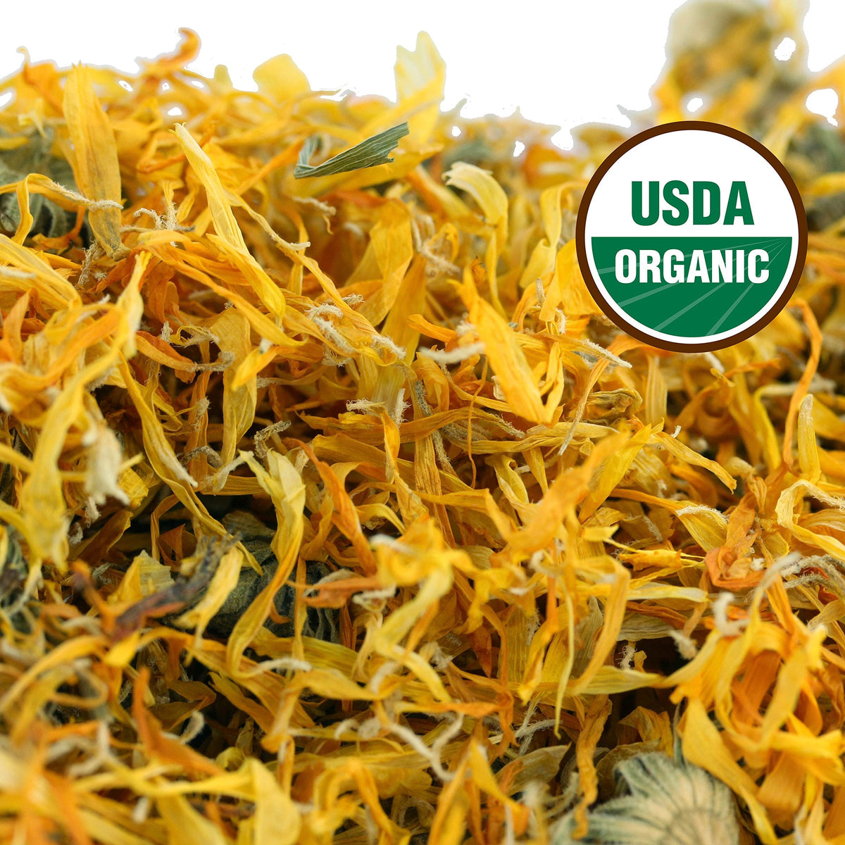 Calendula Tea 1lb — 100% Organic Whole Flower, Caffeine Free | U.S. Wellness Naturals