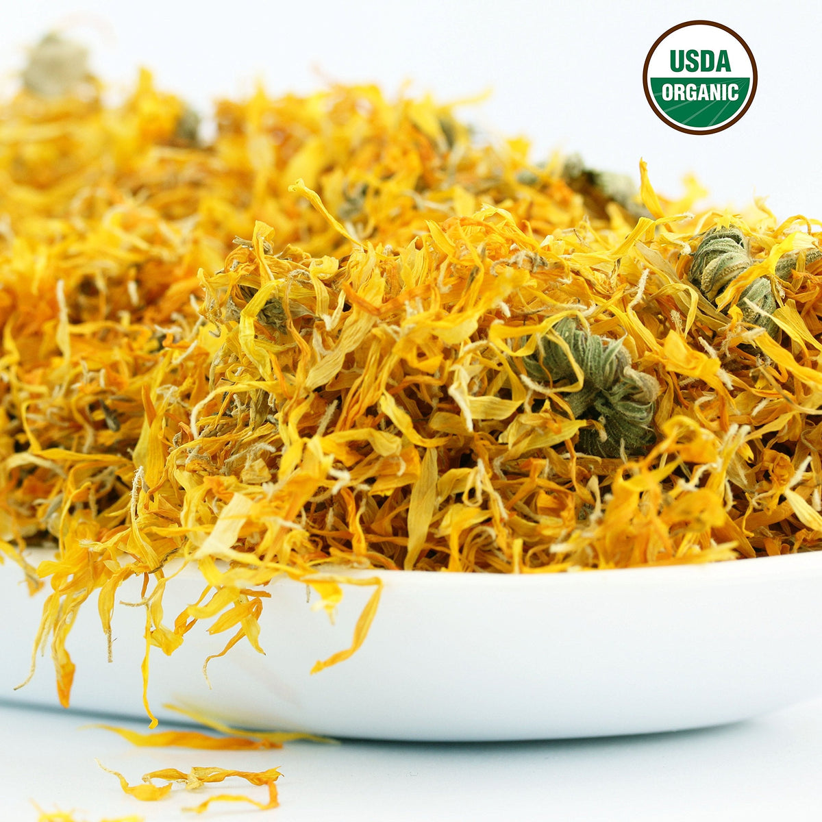 Calendula Tea 1lb — 100% Organic Whole Flower, Caffeine Free | U.S. Wellness Naturals