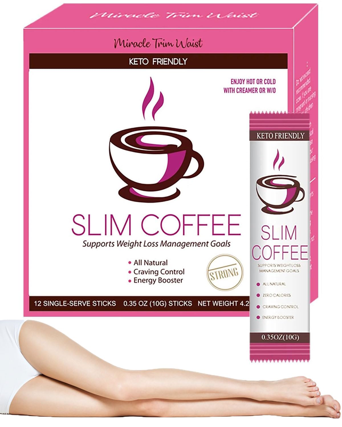 USTAR Slim Chocolate Coffee for Weight Loss — 100% Arabica, Single-Serve 24 Ct