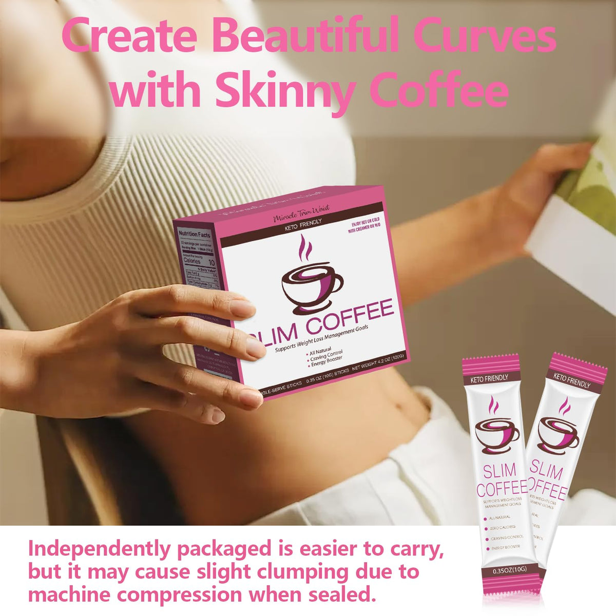 USTAR Slim Chocolate Coffee for Weight Loss — 100% Arabica, Single-Serve 24 Ct