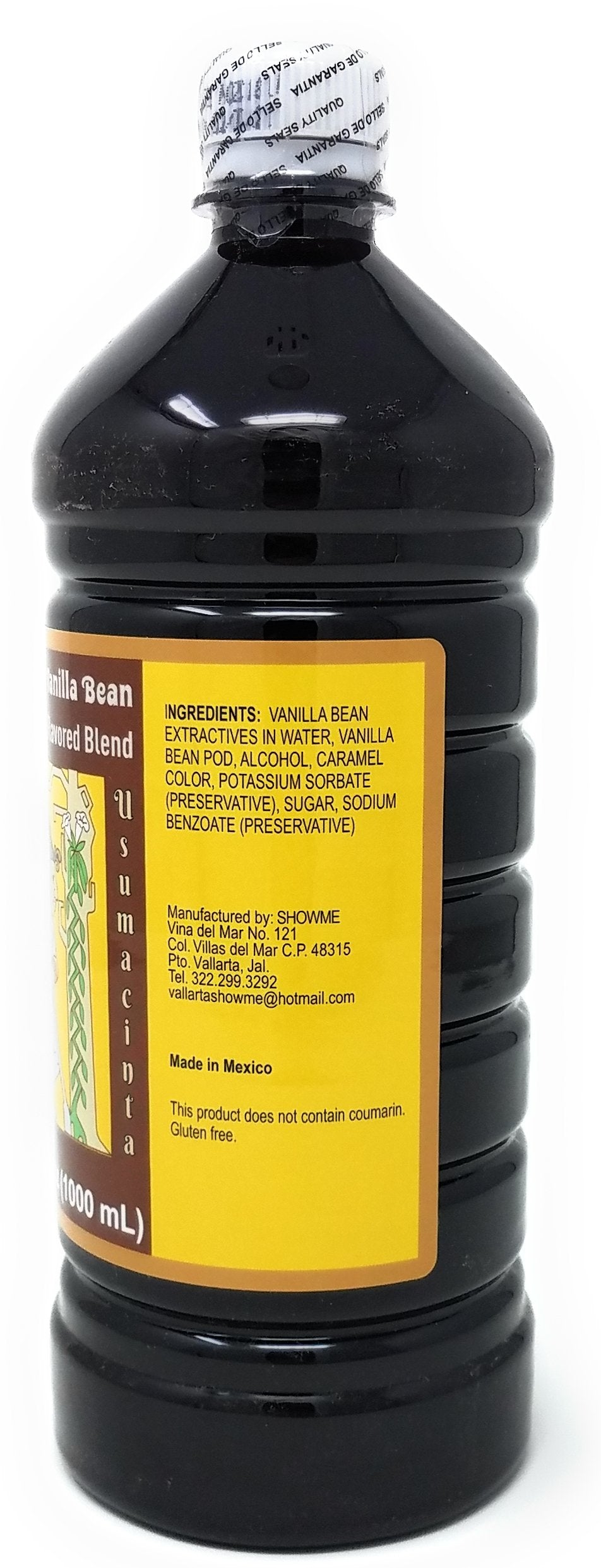 Usumacinta Mexican Vanilla Amber – 33.8 oz (1000 ml) Pure Vanilla Blend