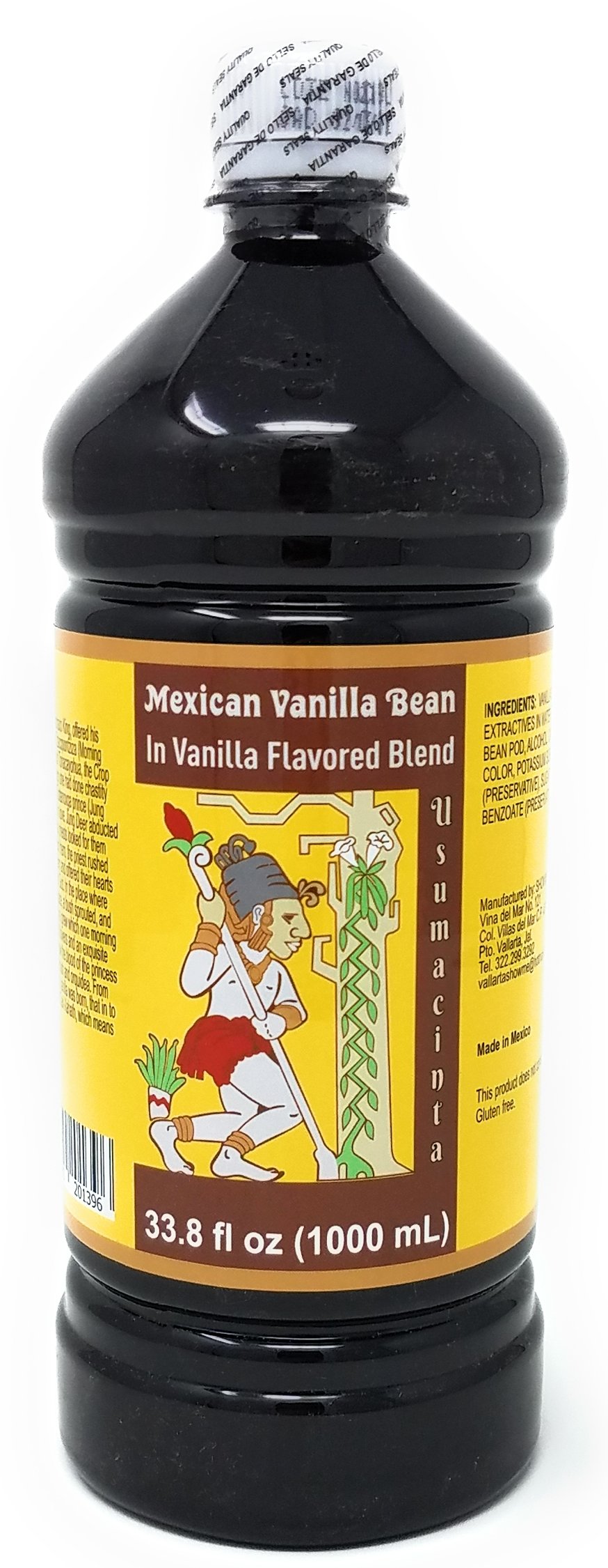 Usumacinta Mexican Vanilla Amber – 33.8 oz (1000 ml) Pure Vanilla Blend