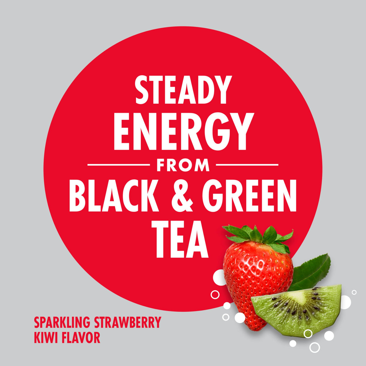 V8 +ENERGY Strawberry Kiwi Sparkling Juice Drink – 24-Count, 11.5 fl oz Cans