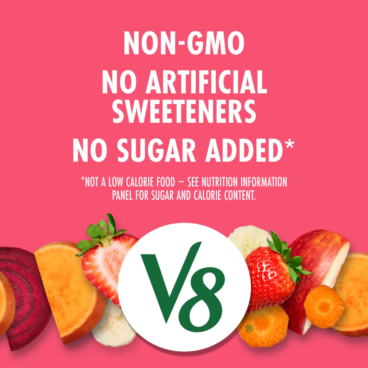 V8 Strawberry Banana 100% Fruit & Vegetable Juice – 24-Pack, 8 fl oz Cans