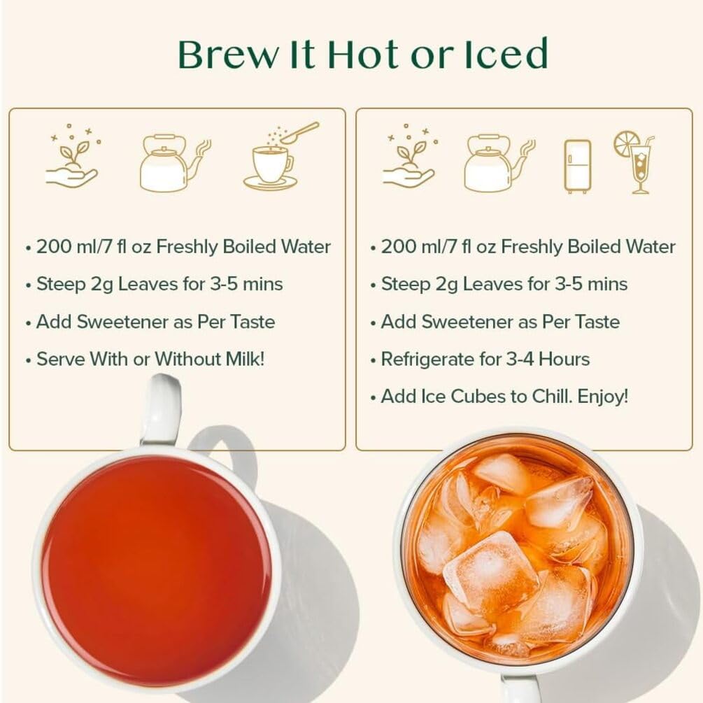 VAHDAM Earl Grey Tea Loose Leaf – Citrusy Bergamot Black Tea (340g / 12oz) 170+ Cups | Brew Hot or Iced