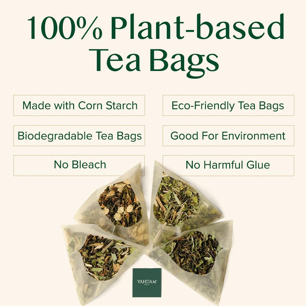 VAHDAM Vedic Kadha Herbal Tea Bags (100 Ct) – Caffeine Free, Real Ingredients