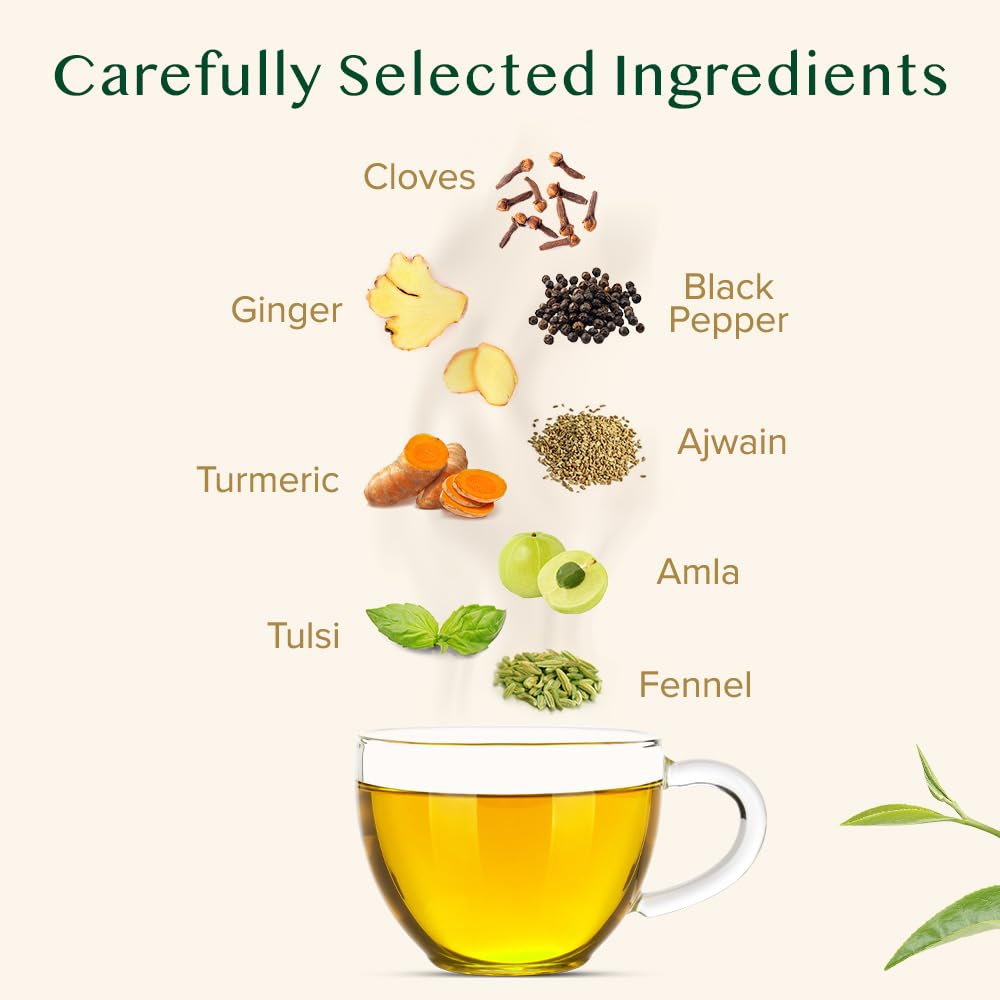 VAHDAM Vedic Kadha Herbal Tea Bags (100 Ct) – Caffeine Free, Real Ingredients