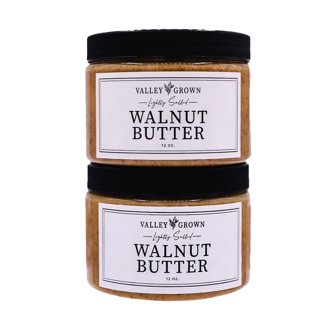 Valley Grown Lightly Salted Walnut Butter – Pack of 2 | Natural, Protein-Packed Spread