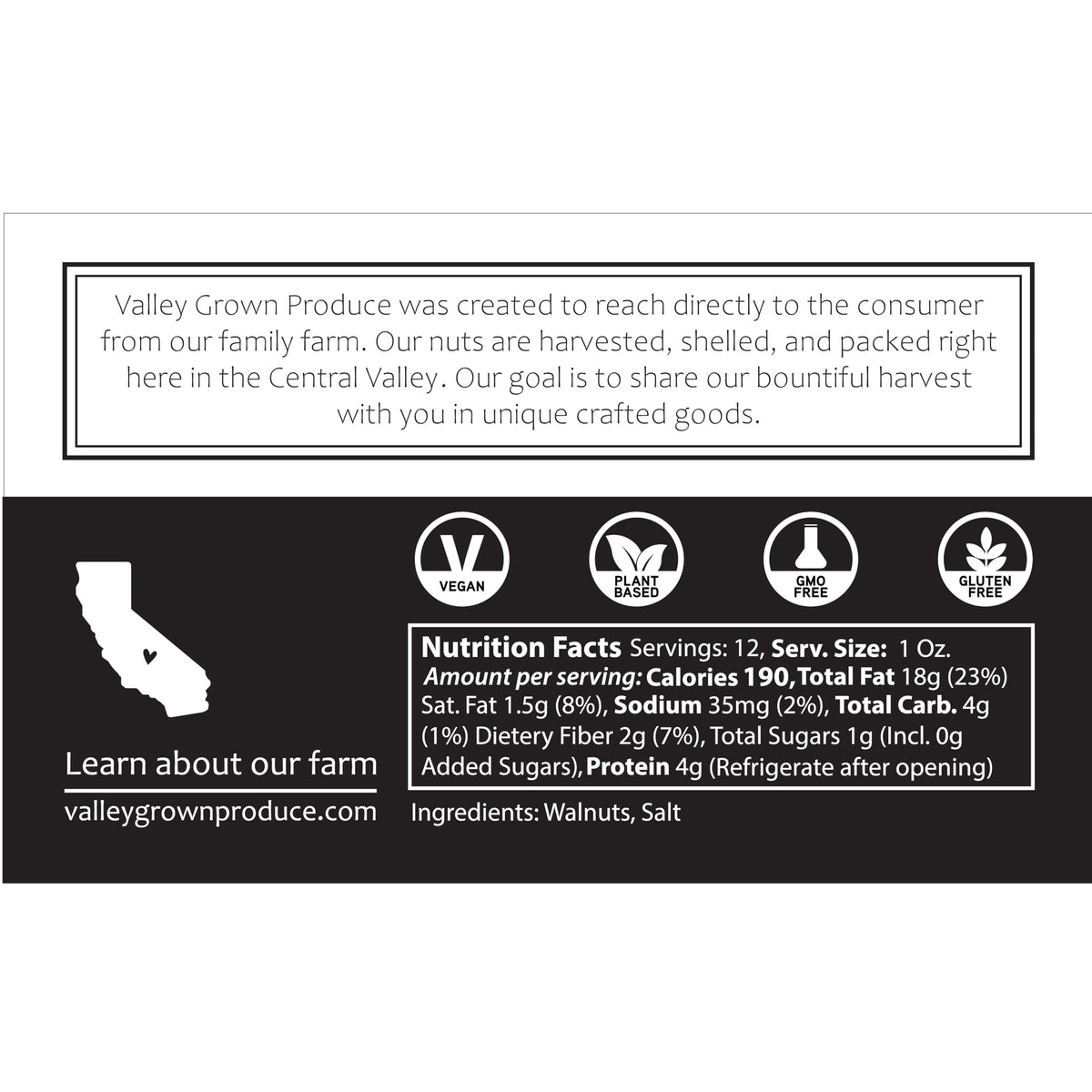 Valley Grown Lightly Salted Walnut Butter – Pack of 2 | Natural, Protein-Packed Spread