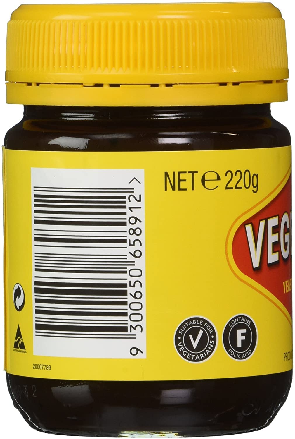 Vegemite Yeast Extract 220g – 4-Pack | Nutrient-Rich Spread