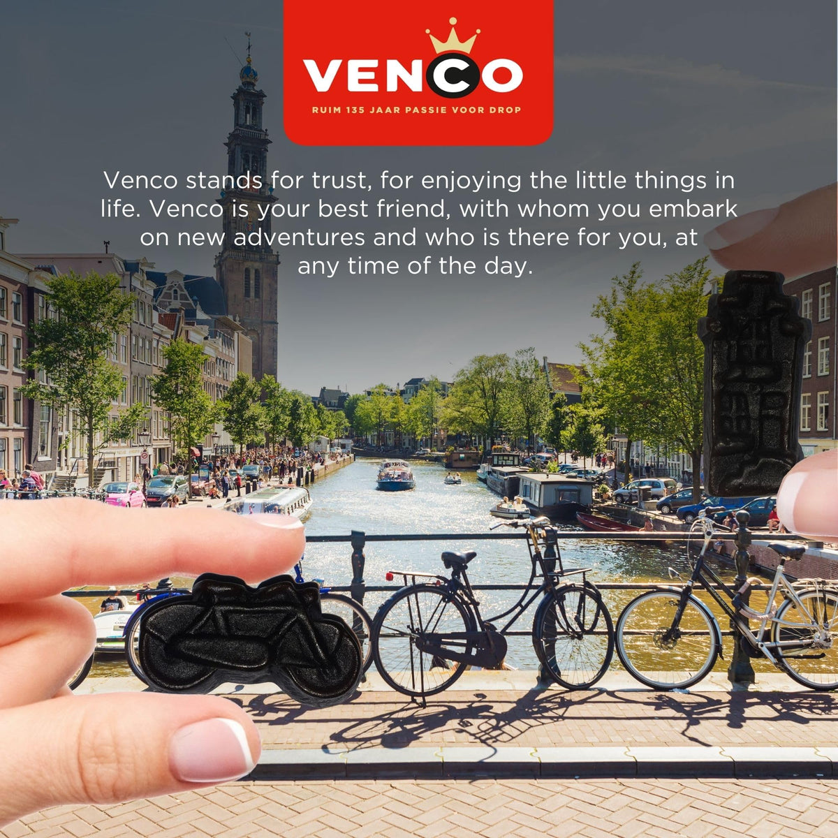 Venco Griotten Salty Licorice Squares — Original Dutch Candy (2.2 lb Sharing Bag)