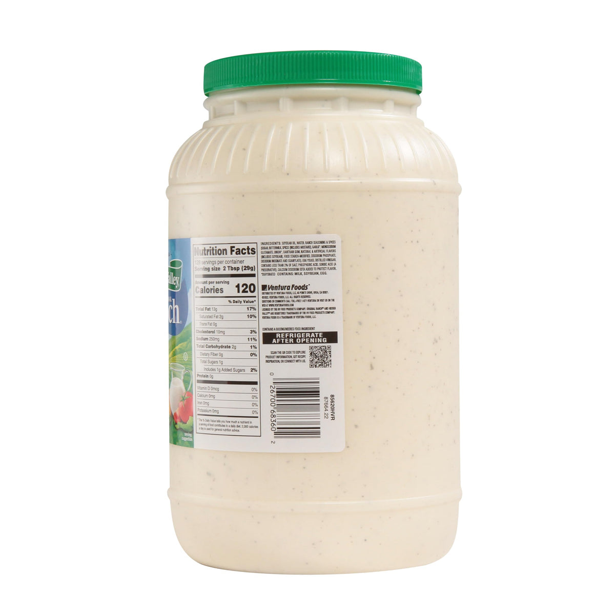 Hidden Valley Ranch Dressing & Salad Topping — 1 Gallon Bulk Jug | Ventura Foods